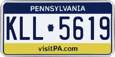 PA license plate KLL5619