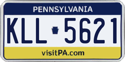 PA license plate KLL5621