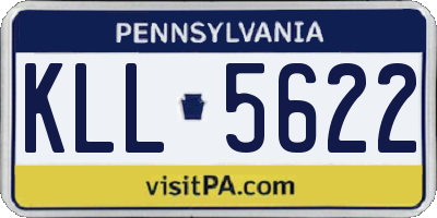 PA license plate KLL5622