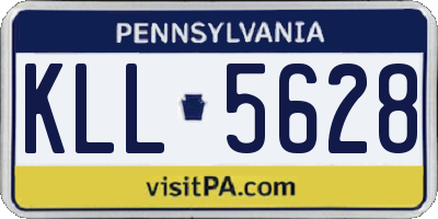 PA license plate KLL5628