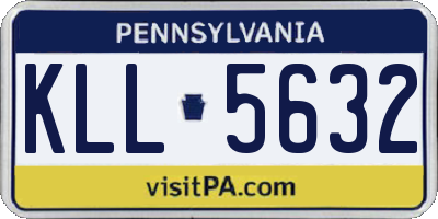 PA license plate KLL5632