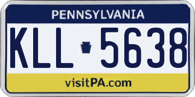 PA license plate KLL5638