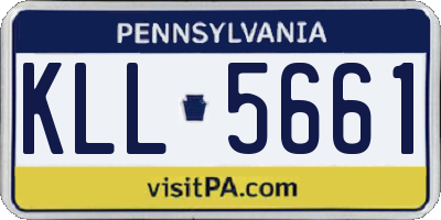 PA license plate KLL5661