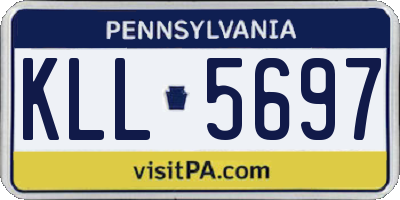 PA license plate KLL5697