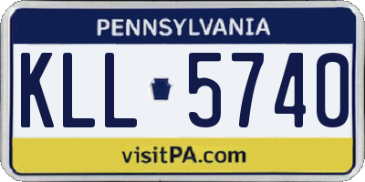 PA license plate KLL5740