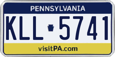 PA license plate KLL5741