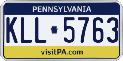 PA license plate KLL5763
