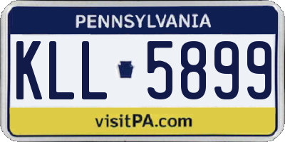 PA license plate KLL5899