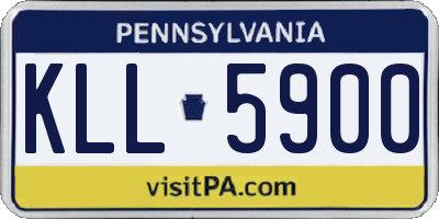 PA license plate KLL5900