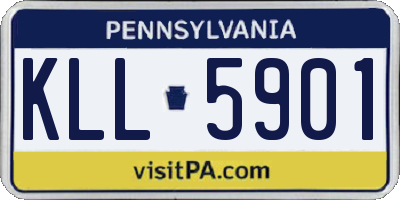 PA license plate KLL5901
