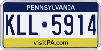 PA license plate KLL5914