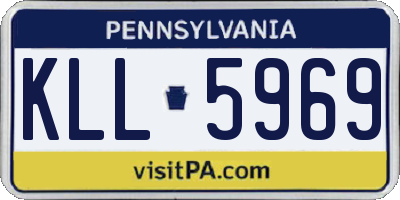 PA license plate KLL5969