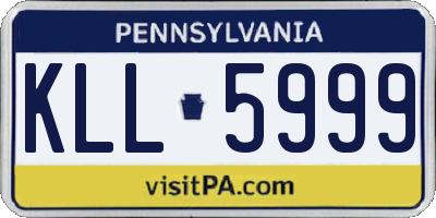 PA license plate KLL5999