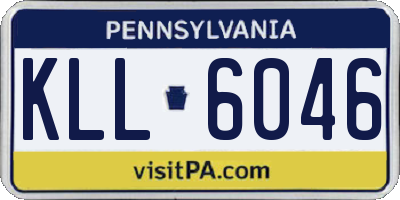 PA license plate KLL6046
