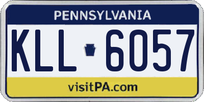 PA license plate KLL6057