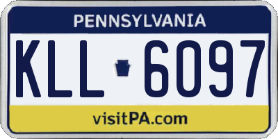 PA license plate KLL6097