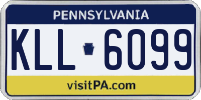 PA license plate KLL6099