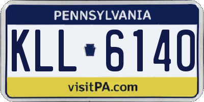 PA license plate KLL6140