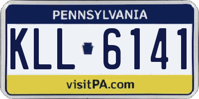 PA license plate KLL6141
