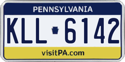 PA license plate KLL6142