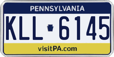 PA license plate KLL6145