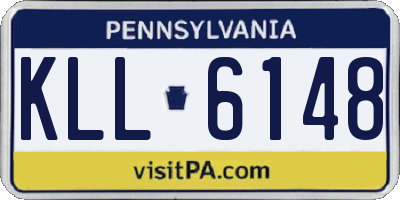 PA license plate KLL6148