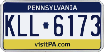 PA license plate KLL6173