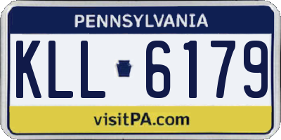 PA license plate KLL6179