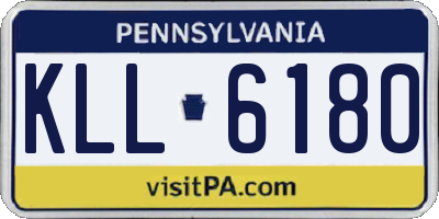 PA license plate KLL6180