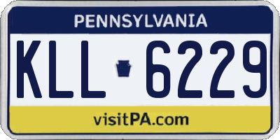 PA license plate KLL6229
