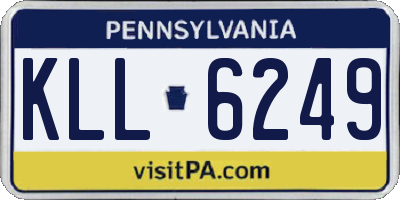 PA license plate KLL6249