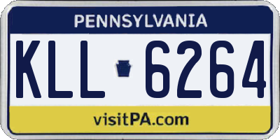 PA license plate KLL6264