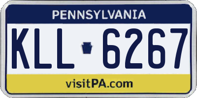 PA license plate KLL6267