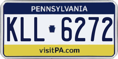 PA license plate KLL6272