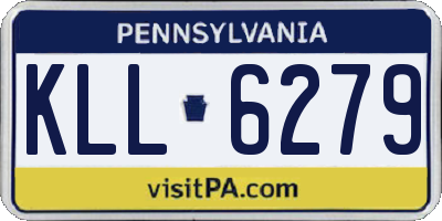 PA license plate KLL6279