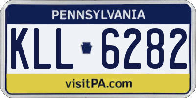 PA license plate KLL6282