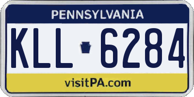 PA license plate KLL6284