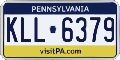 PA license plate KLL6379