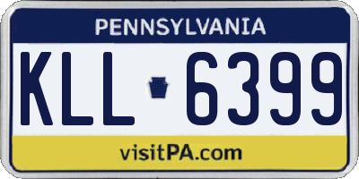 PA license plate KLL6399