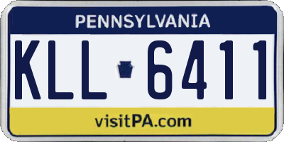 PA license plate KLL6411
