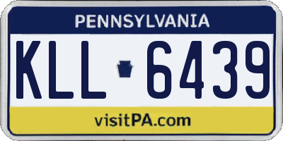 PA license plate KLL6439
