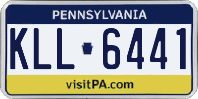 PA license plate KLL6441