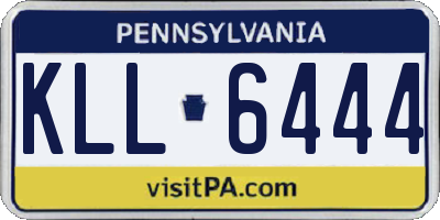 PA license plate KLL6444
