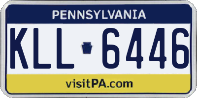 PA license plate KLL6446
