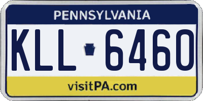 PA license plate KLL6460