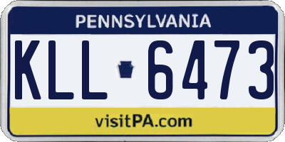 PA license plate KLL6473