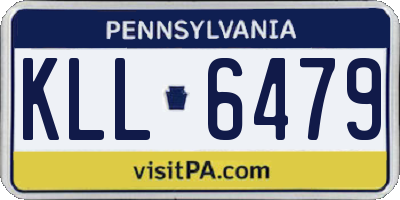 PA license plate KLL6479