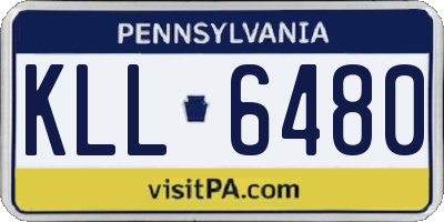 PA license plate KLL6480