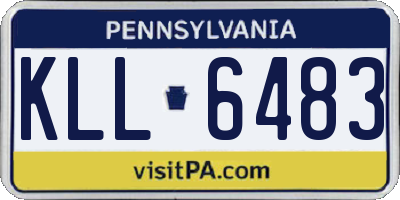 PA license plate KLL6483