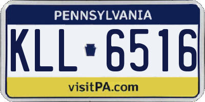PA license plate KLL6516